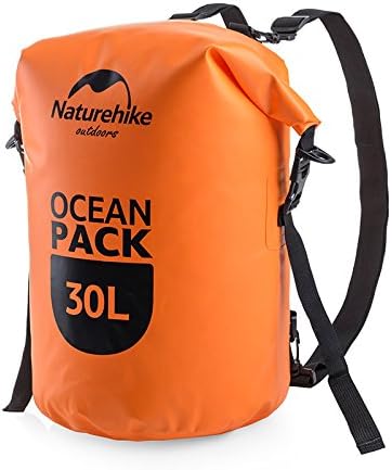 Amazon Com Naturehike l 30l Waterproof Bag Portable Backpack For Camping Canyoneering Swimming Swimming Dry Bag l Orange Sports Outdoors