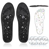 Magnetic Acupressure Insoles - Get Relief for Painful Feet (Black, S(35-38))