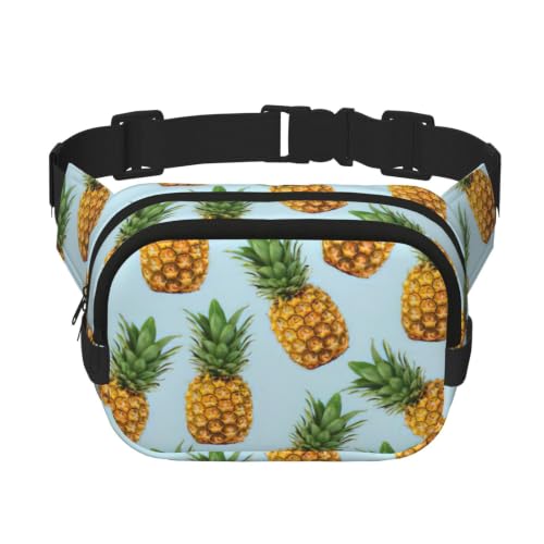Sac banane double couche motif ananas pour le sport et le camping