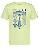 Under Armour Boys' Short Sleeve Graphic T-Shirt, Soft & Comfortable, Outdoor Collection, Fade Green Trout, YL