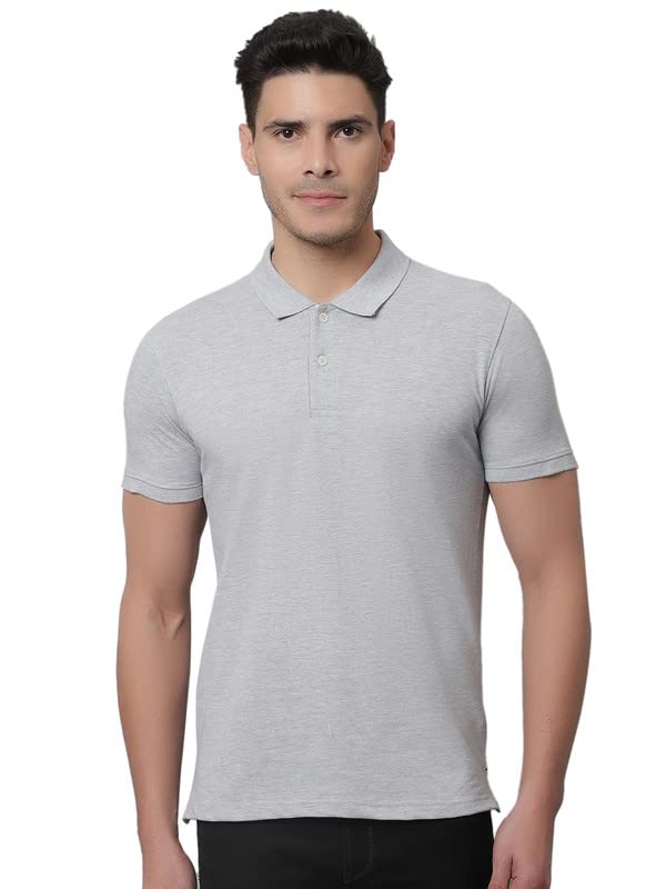 Image of Cantabil Men's Solid Regular Fit T-Shirt