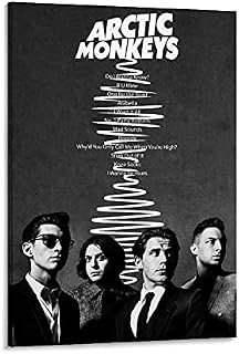 JKLM Music Band Poster Decorative Prints Canvas Wall Art Posters Bedroom Painting08x12inch(20x30cm)