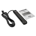 Eaton Tripp Lite TLP712B 7 Outlets Black Surge Protector Power Strip - Image 4