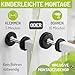 Bomi Treppenschutzgitter Merle Flatstep, Breite 63-71 cm | Türschutzgitter ohne Bohren, stabile Kindersicherung für Kind & Hund, TÜV geprüftes Hundegitter, Türgitter, Treppengitter, Metall Weiß