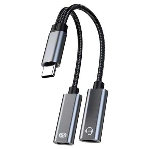 2 in 1 USB Type C �P�[�u�� 60W �����[�d�A�_�v�^�[ �R���o�[�^�[ �f�[�^���� ���@�\ ���b�v�g�b�v �^�u���b�g USB C - �w�b�h�t�H���p