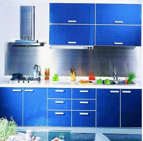 Image of ONETON Glossy Royl Blue Contact Paper Decorative Self Adhesive Counter Top Peel and Stick Wallpaper for Kitchen Cabinets Shelf Drawer Liner Desk Dresser (ROYL BLU Glossy WP, 24x200 inch)