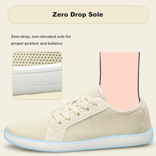 Flat Shoes Women Wide Toe Zero Drop Indoor Casual Breathable Comfortable Classic2