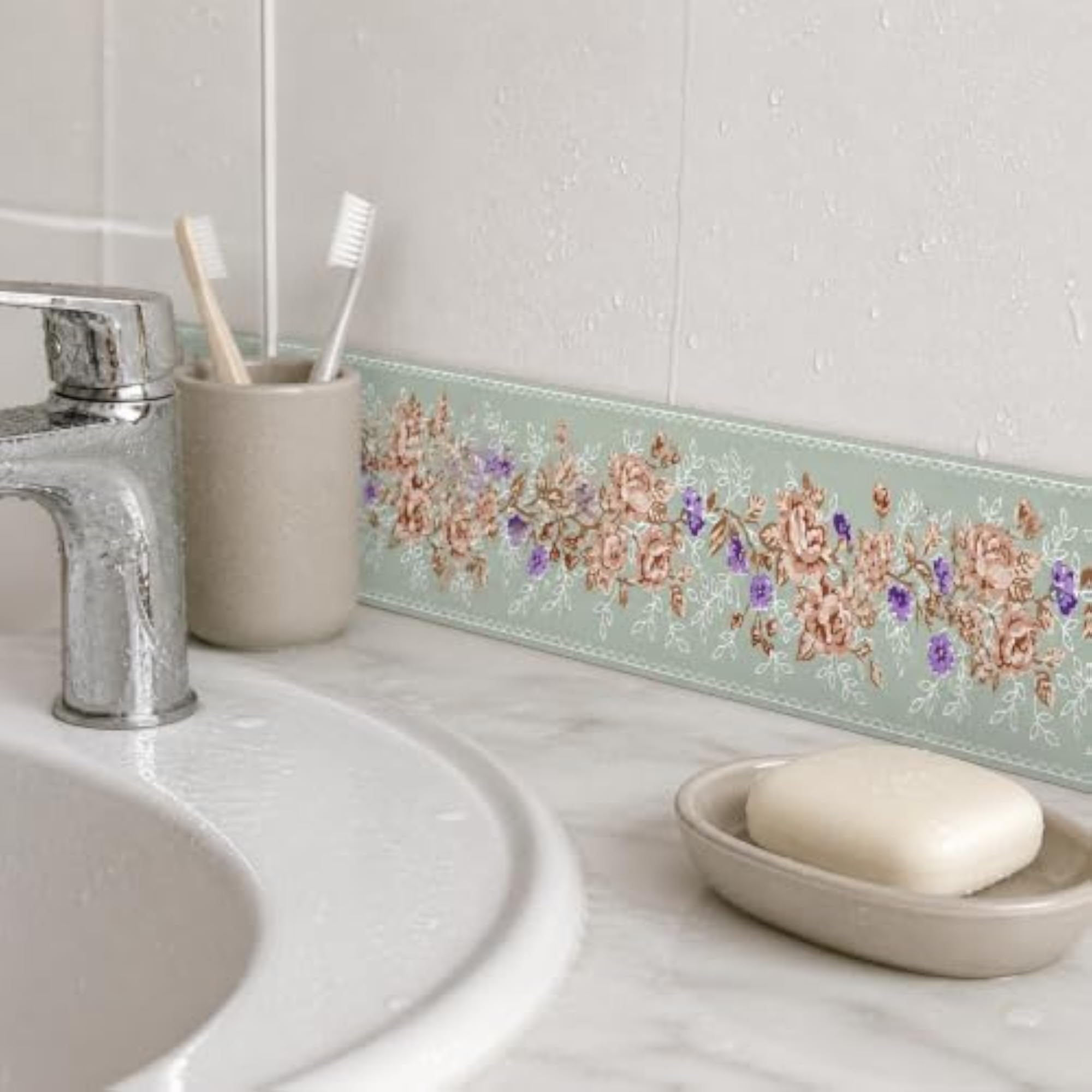 Self-Adhesive Waterproof Baseboard Wall Sticker for Kitchen Cabinets & Walls