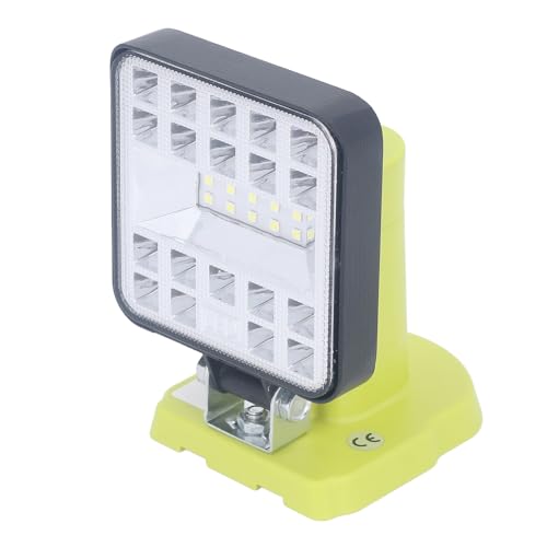 Hyuduo 6000 Lumen Portable Work Light – Bright LED Job Site Light with Adjustable Stand, Compatible with 18V Batteries, ABS Zinc Alloy Construction for Outdoor, Garage & Workshop Use by Hyuduo - Image 2