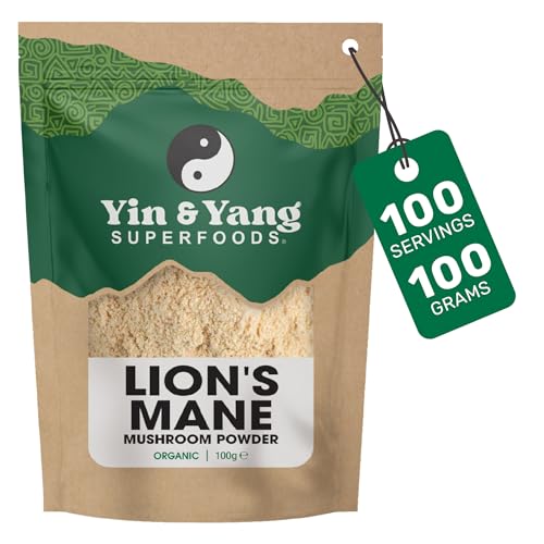 Organic Lions Mane Powder 100g | Full-Spectrum Extract | Focus