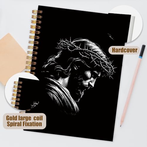 Carnet de notes chrétien de Jésus pour surmonter les distractions lors des prières