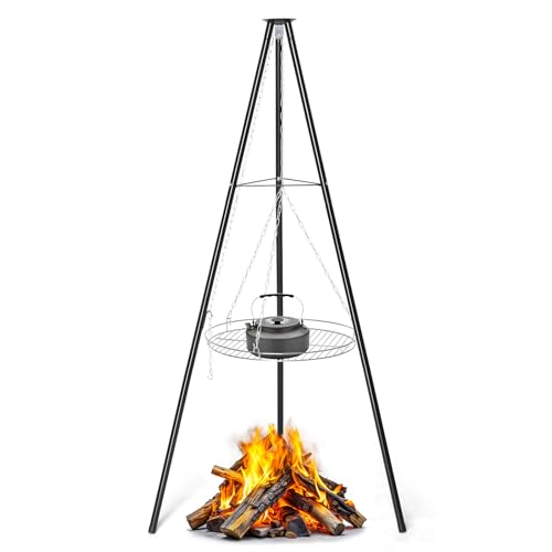 Adjustable Tripod Grill with Grate