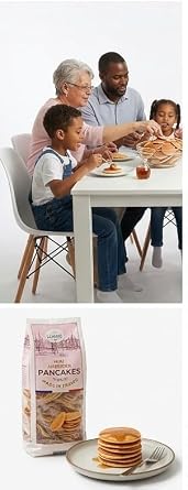 Delicious American Mini Pancakes, Individually wrapped 2Pc x 25 Bags, Ideal for Breakfast, Loved by Kids & Adults, Gift for Grandma, Nana, Granddad, 1kg, Made in France.