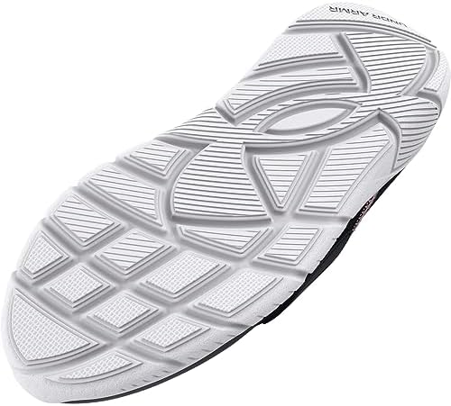 Under Armour Girls Grade School Flash Running Shoe, (001) Black/Prime Pink/Prime Pink, 4.5 Big Kid | Image 2