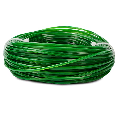 Hilo de corte con borde de hierba, línea de corte universal, hilo de nailon de 2,0 mm, trenzado resistente para jardinería, desbrozadora, cortacésped, 50 m Cover