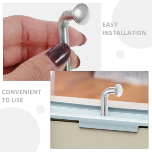 Pasadores de seguridad en forma de L de hierro galvanizado de 50 uds 4