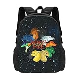 Xorbwvi Wings Of Fire Backpack,3d Print Laptop Backpack Lightweight Casual Daypack Bookbag 16.5 In, Black