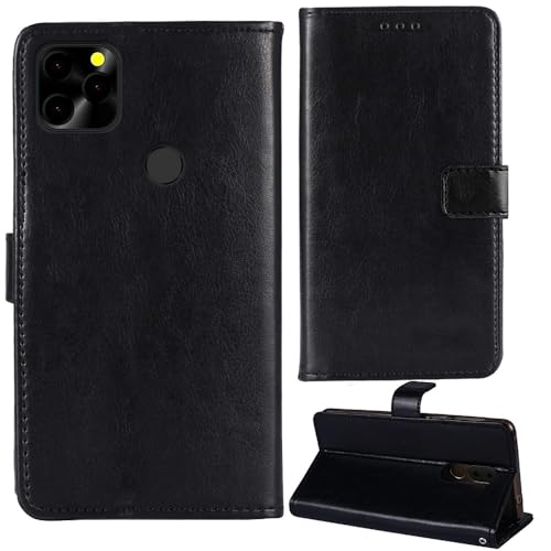 Tnviud Flip Premium Retro Business Cuir Housse Coque Étui pour Logicom Le Solar Pro 6.52