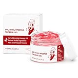 Aoseiens Gel massaggiante riscaldante per il corpo, crema massaggiante naturale alle erbe, crema idratante rassodante e lisciante, gel massaggiante profondo per rilassare, formula non grassa