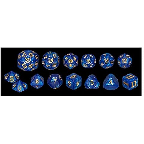 Chain Lightning - 14 Unusual Dice Set Approved for Use with Dungeon Crawl Classics - DCC - Unleashed Arcana Cover