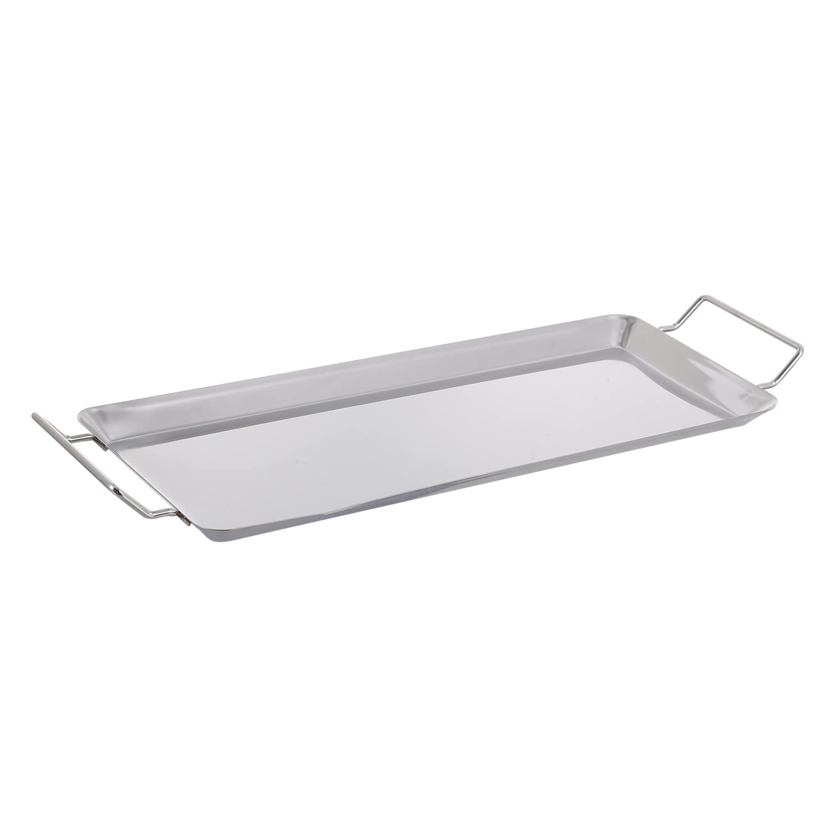 GAROZATION 1Pc Outdoor Bbq Grill Pan Roasting Tray for Multi Function Cooking Non to Clean for Grilling Meat Vegetables and Seafood