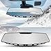 Yoolight Car Rear View Mirror, 12" Wide Angle Universal Curve Convex Rearview Mirror Interior Clip On Original Mirror (White Glass Mirror)