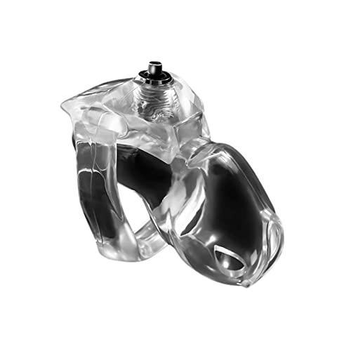 男性貞操ロック HT-V5貞操帯 クリック & ロック貞操装置 樹脂 コックケージ 拘束具 貞操ケージ SMおもちゃ(Nano-45mm) - 画像1