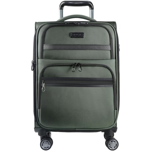 KROSER Softside Expandable Carry On Luggage Spinner Wheels