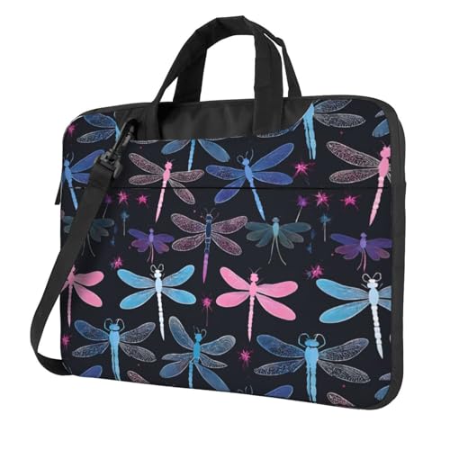 Sac à bandoulière pour ordinateur portable libellule violet protège votre PC au quotidien