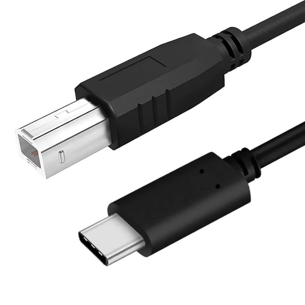 IMPROX USB Type C to USB B 2.0 Printer Cable 1.5 Meter (5 Feet) | High-Speed | USB C to USB B Printer Cord | Durable Design | Compatible With Macbook Pro, Printers, Scanners, (Black - 1.5M/5Ft) (B0D8TMN5NT) Amazon Price History, Amazon Price Tracker