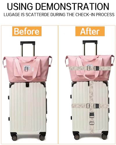Image of Luggage Straps for Suitcases, Adjustable Travel Belt, Durable Wide Luggage Strap, Cute Suitcase Strap Identifiers with Buckle, Bag Straps for Luggage, Grey Cute Butterfly
