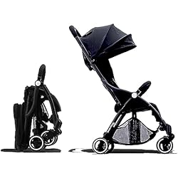 Twistshake Carrito Hamilton by Yoop S1 Plus Silla de Paseo - Modelo 2023 - Ligera, ajustable y maniobrable - Cochecito Premium con tecnología de plegado con una sola mano - Carga hasta 22 kg - Negro