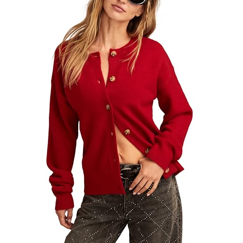 Lucky Brand Women's Cloudsoft Crew Neck Cardigan