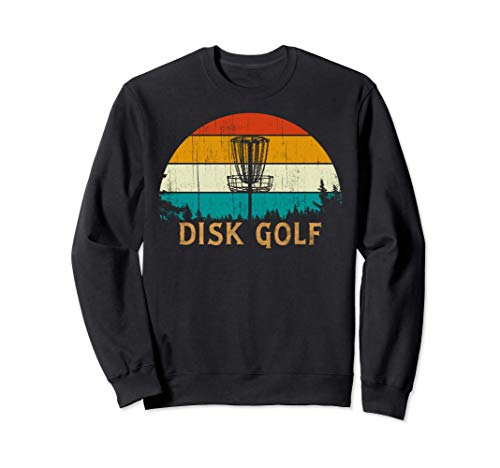 Vintage Retro Style Flying Disc Sports Pine Tree Disc Golf Sudadera