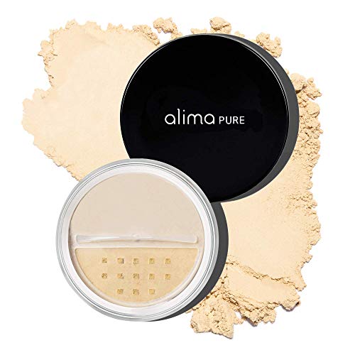 Alima Pure | Satin Matte Foundation | Powder Foundation | Mineral Makeup | With Zinc Oxide and Titanium Dioxide as Sunscreen | Foundation Makeup | Warm 2, .23 oz/ 6.5 g