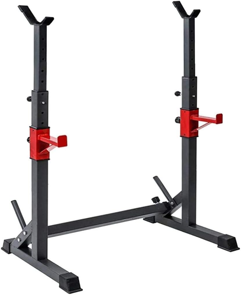 Home Dumbbell Bench Heavy Duty Fitness Barbell Rack,Adjustable Sturdy Steel Squat Station Weightlifting Exercise Equipment,Fit for Home Gym Strength Training