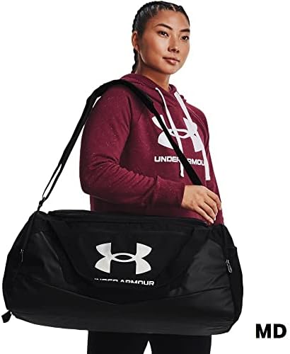 Under Armour UA Undeniable 5.0 Duffle MD Unisex Yetişkin Spor Çanta Black / Black / Metallic Silver Tek Beden - Görsel 4