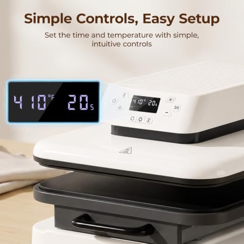 HTVRONT Auto Heat Press Machine for T Shirts - 15x15 Smart T Shirt Press Machine with Auto Release - Professional Heat Press for Sublimation, Vinyl, Heat Transfer Projects Detail