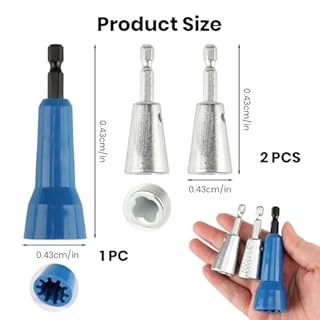 3Pcs Wire Twister Tool for Drill, Wire Stripping & Twisting Tool with Adjustable Jaws for Electrical Work, DIY Projects, Grade Wire Twister for Solid and Stranded Cables