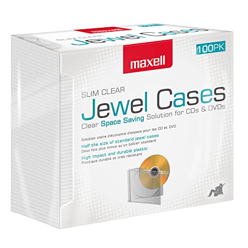 Maxell® Slim Jewel Cases, Clear, Pack Of 100 #TOP1