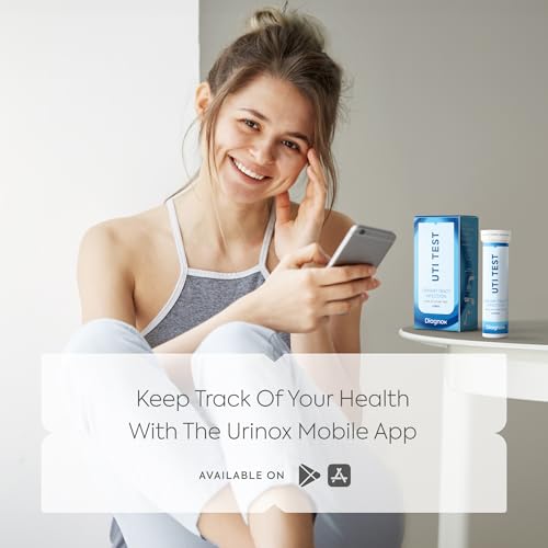 diagnox health uti test strips for women - accurate results in 2 minutes - urine test strips for urinary tract infections 25 count