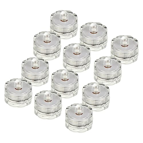 HOMSFOU 24 Piezas LED Candelabro Forma de Flor de Ciruelo Luz Electrónica de Buceo para Decoraciones Bodas y Ocasiones Especiales