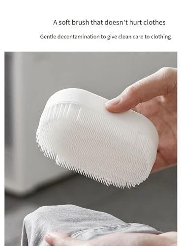 Image of Soft Bristle Laundry Cleaning Brush - for Stains, Clothes, Shoe - Gentle Scrub Brush with Comfortable Grip - 2 Pack