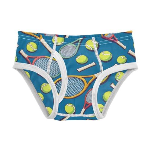Wusikd Tennis Rackets Boys' Underwear Cotton Balls Colors Boys Briefs Soft Toddler Underwear 2T