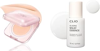 CLIO [Bundle] Glazing Milky Essence Mini + Kill Cover Mesh Glow Essential Cushion Foundation 21C