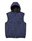  s.Oliver Herren Kapuzen-Steppweste 13702532514, Blau (Indigo 5875), Large