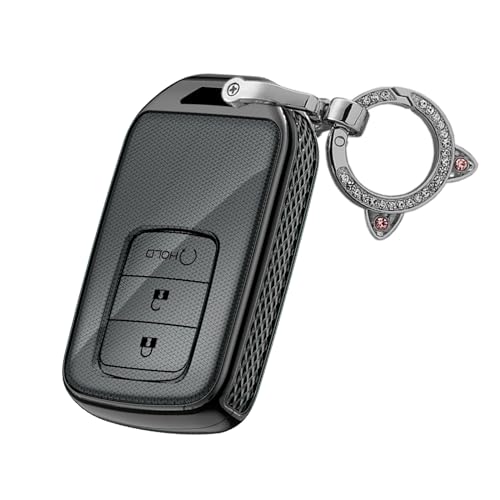 Coque de clé de voiture intelligente Honda étui protection PC noir 3 boutons C