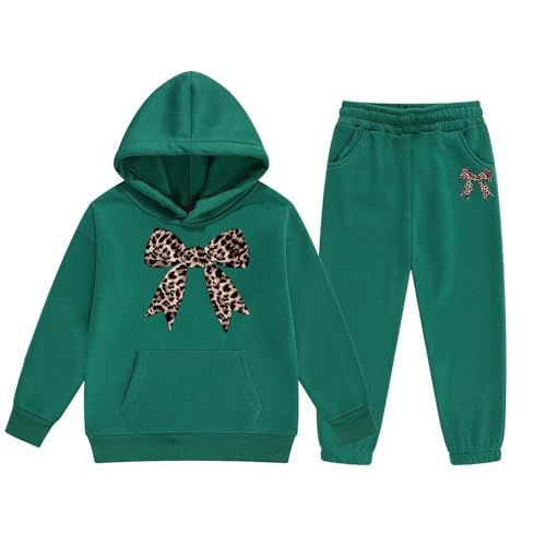 Ensemble d'hiver pour filles sweat à capuche et jogging en polaire rose pour l'école