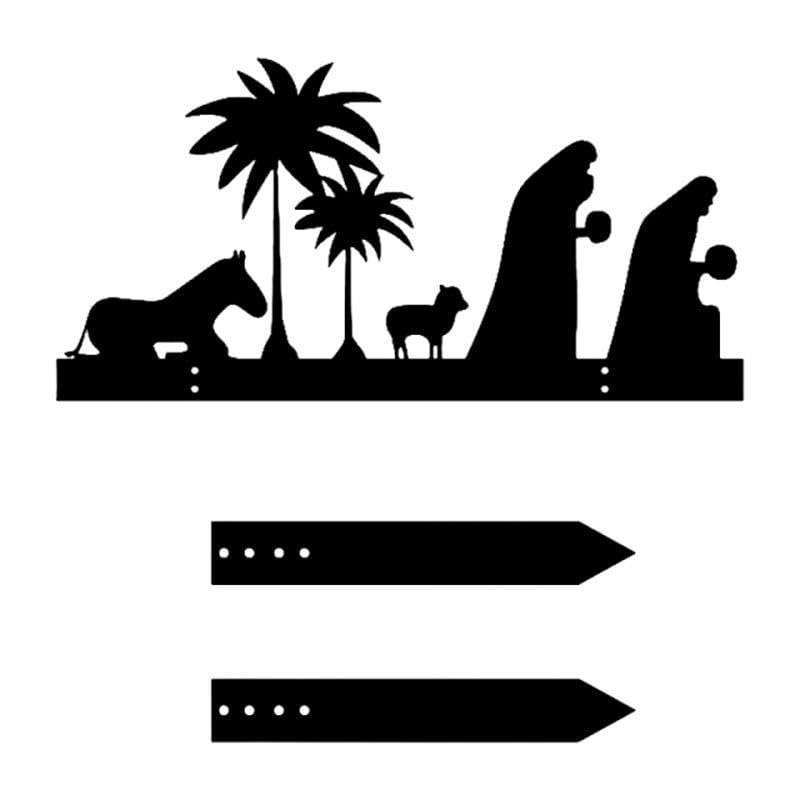 STYLEHEAVEN Nativity Scene Silhouette Yard Sign Garden Sign For Festival Holiday Outdoor Style C-image-45