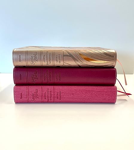 Santa Biblia Ntv, Edición Personal, Letra Grande (Letra Roja, Sentipiel, Rosa): Nueve Traduccion Viv